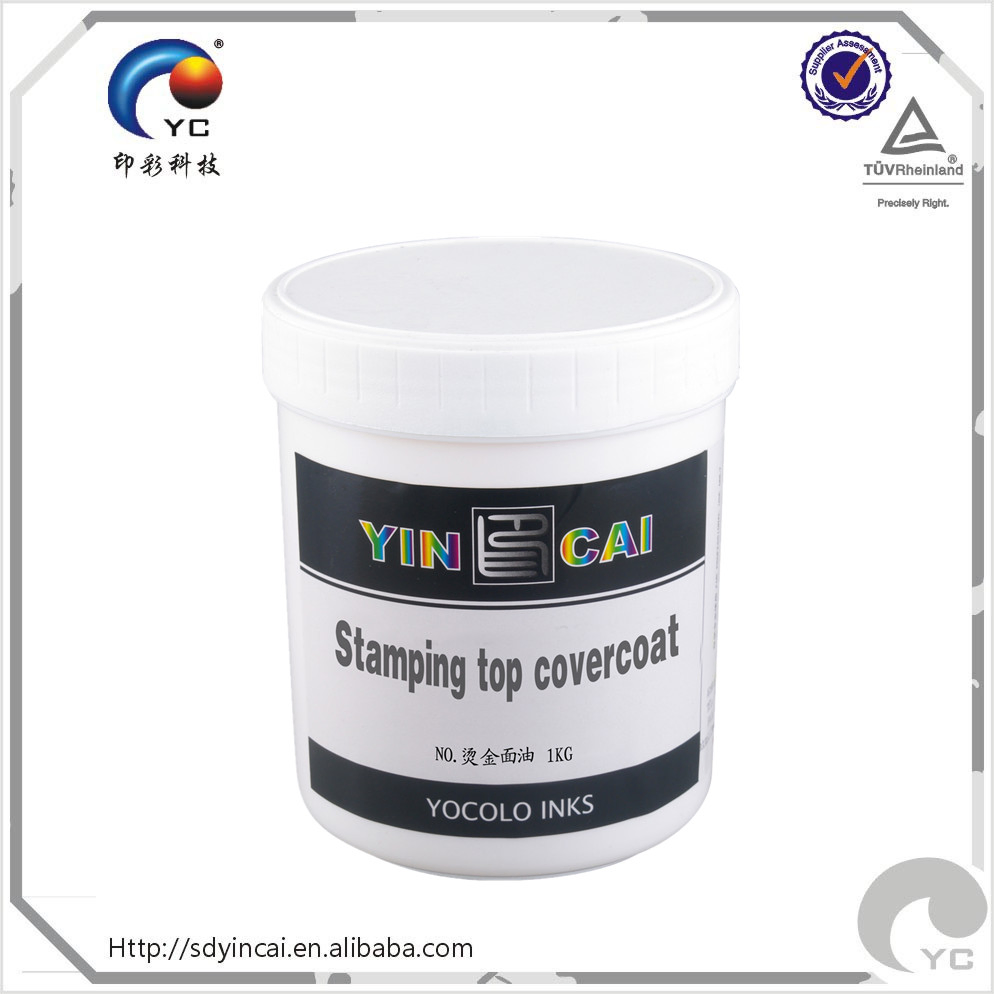 Screen Printing Eco Solvent Base UV Varnish Ink for Foil Stamping Water Transfer Decal Stickers / Direct Printing