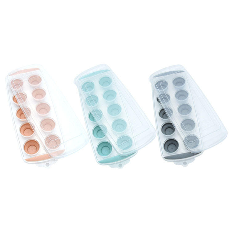 30*12cm BPA Free Silicone Ice Cube Tray with Lid