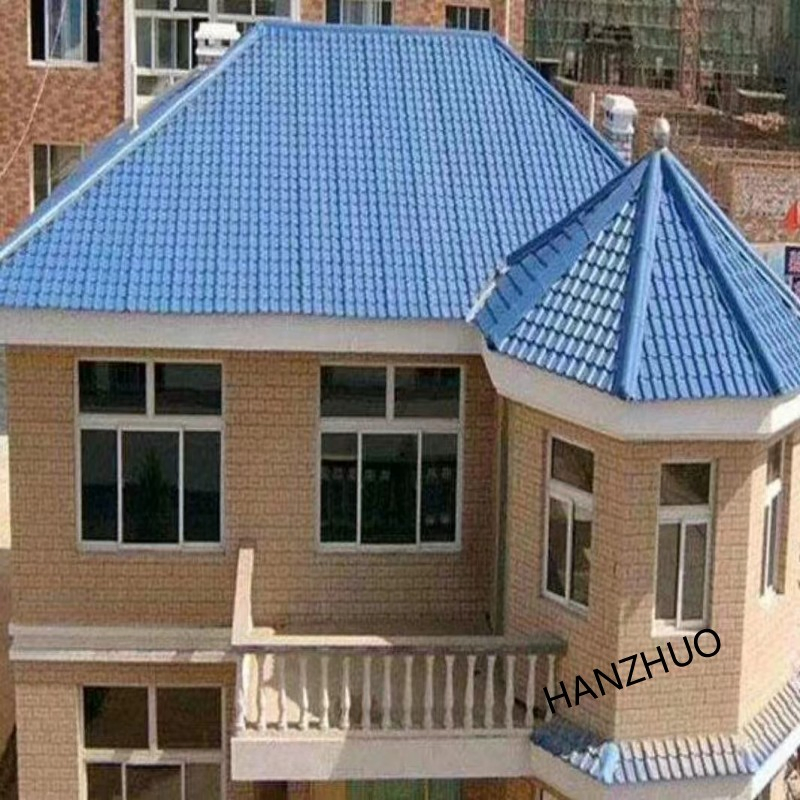 Anti-Corrosion ASA Coated PVC Roof Tile Soundproof Weather Resistant Synthetic Resin Roofing Panel