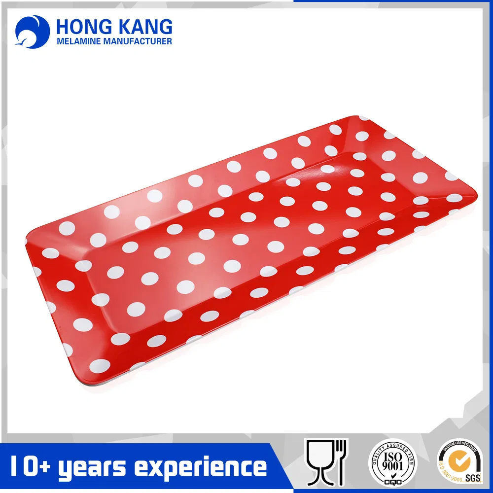 Design 16/20inch Melamine Serving Wooden Food Tray for Coffee