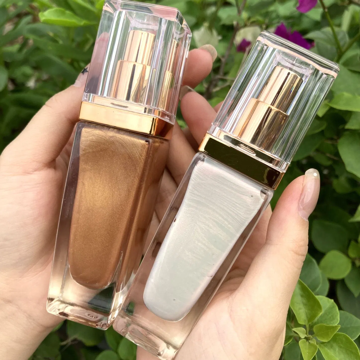 Body Liquid Highlighter Private Label Vegan Bronzer Liquid Glitter Highlight Cosmetics