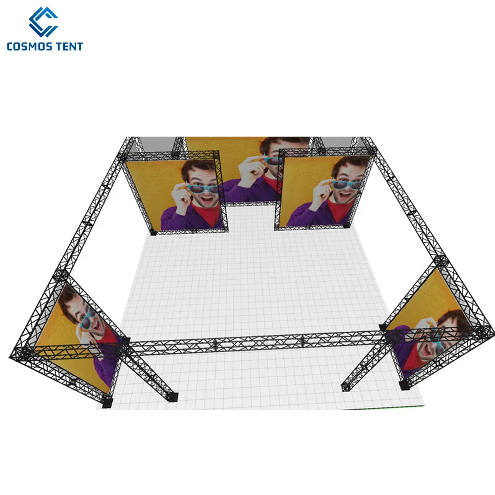 Mobile Portable Overhead Exhibition Gantry Concert Lighting Tower Hanging LED Display Truss System