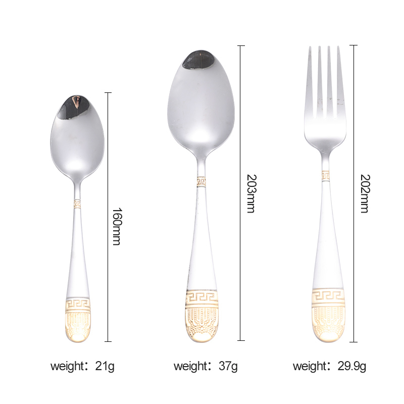 Factory Custom Creative Handle Stainless Steel Fork and Spoon