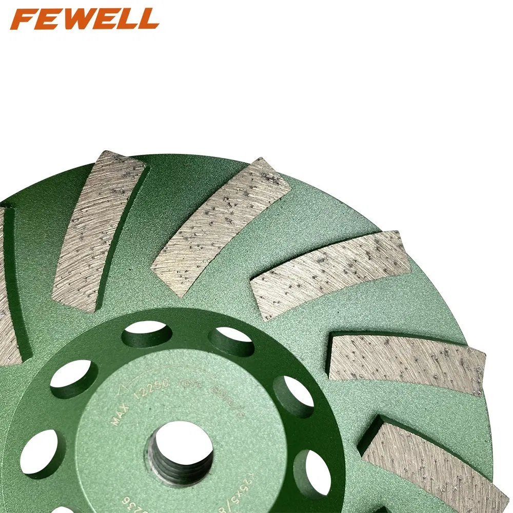 Cold Press 5" 125*5/8"-11 Diamond Segment Disc Grinding Cup Wheel for Grinding Granite Concrete Floor