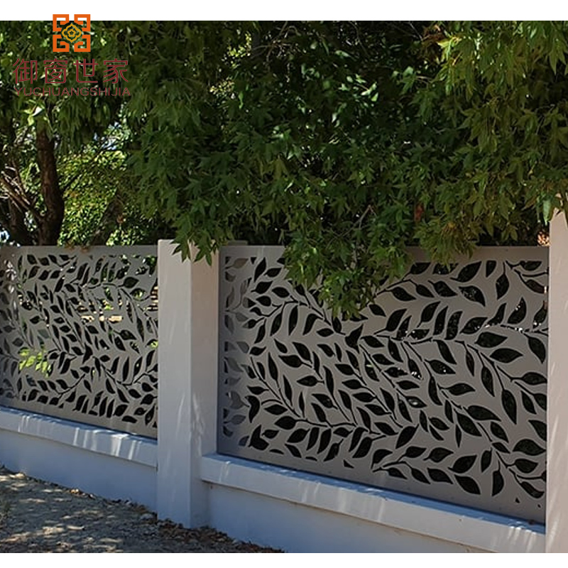 Custom Modern CNC Laser Cut Aluminum Alloy Garden Panel Punching Fence