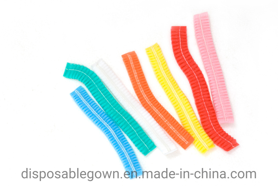 Disposable Use Nonwoven Nurse Cap with Single or Double Elastic Factory/Food Processing Use PP Mob Cap
