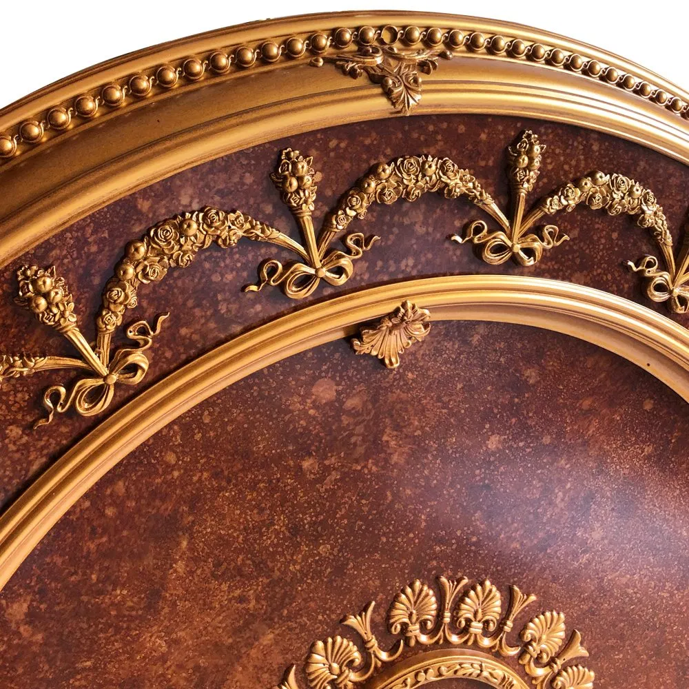 Banruo Factory Price Polystyrene Golden Artistic Ceiling for House Decoration