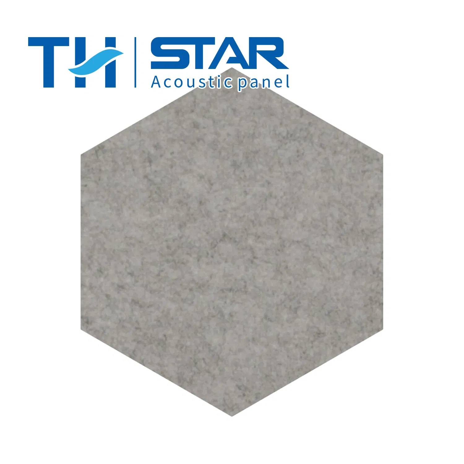 Beveled Edge Decor Sound Proof Padding Wall Tiles Polyester Fiber Hexagon Acoustic Panels