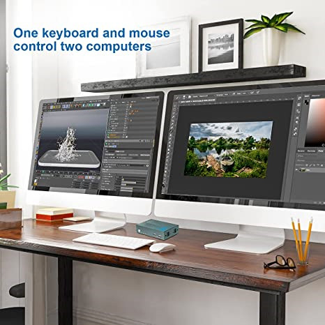 KVM-переключатель HDMI 2x2 для двух мониторов