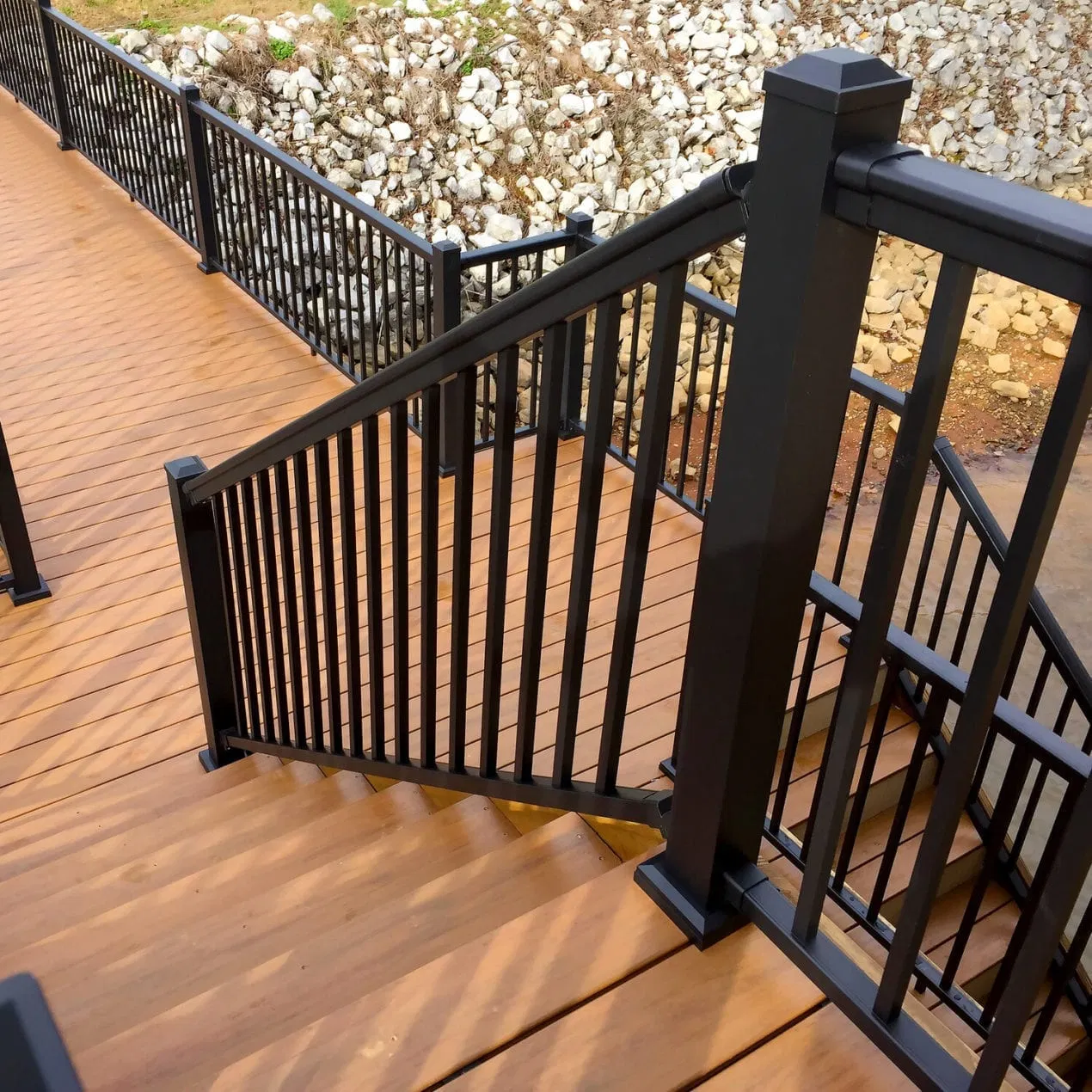 Aluminum Deck Railing Stair Picket Handrail Balustrade Steel Railing