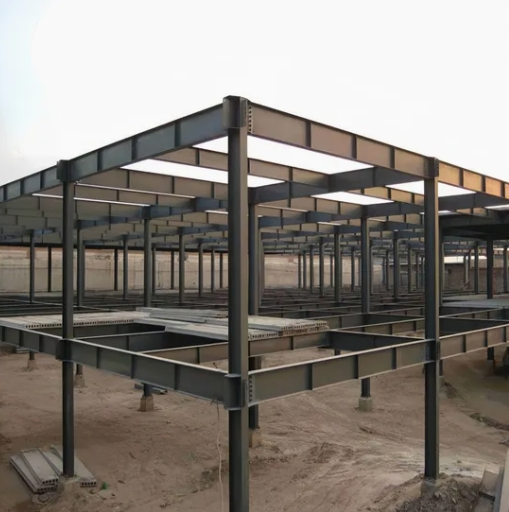 High Rise Customizable Prefabricated Steel Warehouse Structure for Efficient Storage