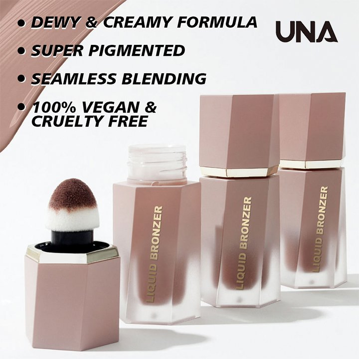 Hot High Pigmented Waterproof Liquid Contour Cream Wholesale Bronzer Blush Private Label Vegan Multi-Use Face&Body Bronzer