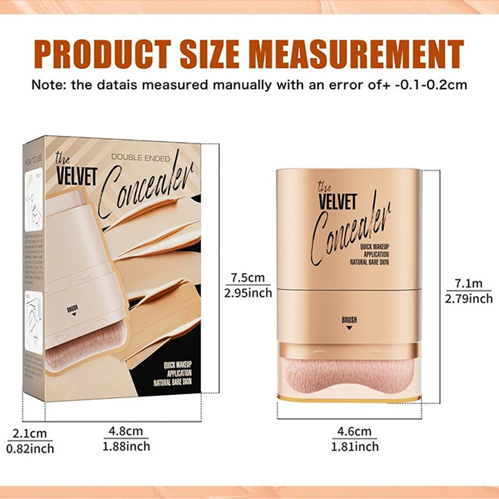2-in-1 Custom Matte Foundation Concealer Mineral Full Coverage Stick with Oil-Control Brightening Effects Private Label Cream