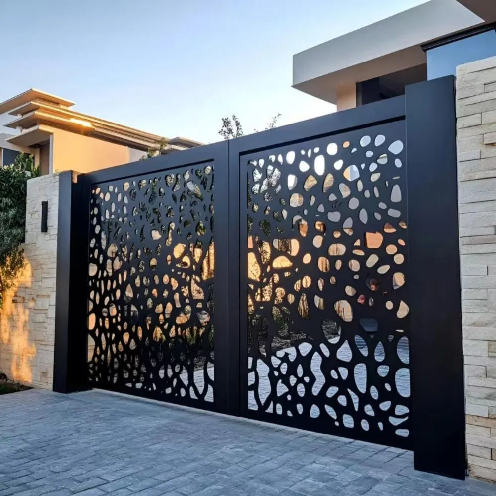 Stable Strong Weather Resistance Sliding Aluminum Entry Gate for Steel Security Entrance China Gate