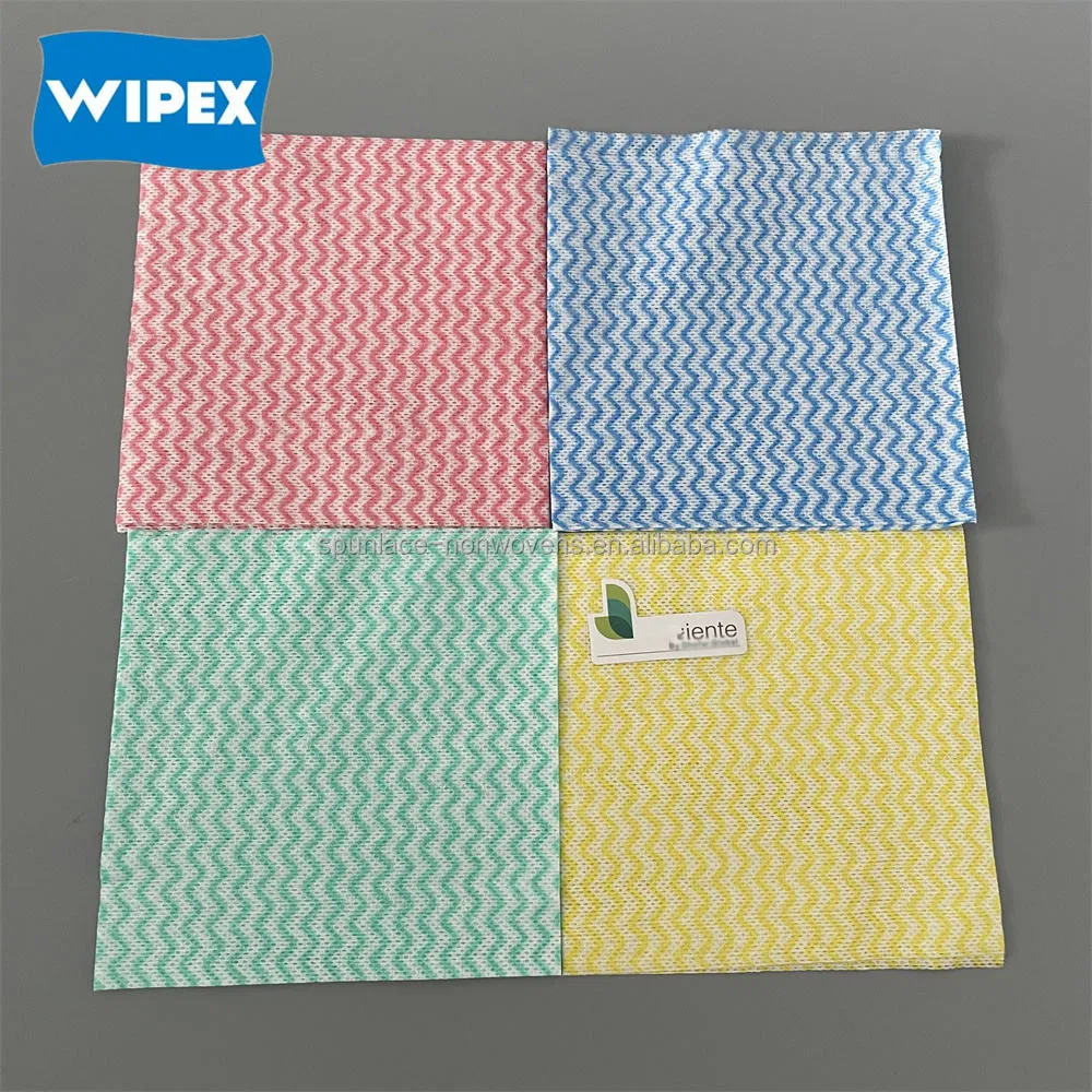 Disposable Spunlace Nonwoven Household Wiping Cleaning Wipes J Cloth