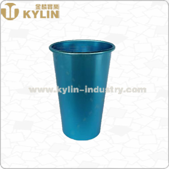 Curl Rim Stackable Promotional Aluminum Cup with Allover Printing 450ml15oz Aluminum Cup