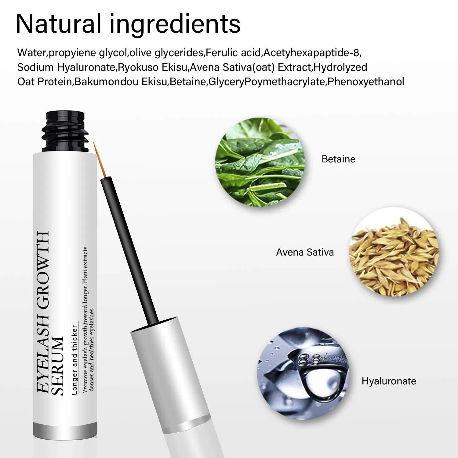 Wholesale Natural Rapid Lash Length Thicker Eyelash Enhancing Serum