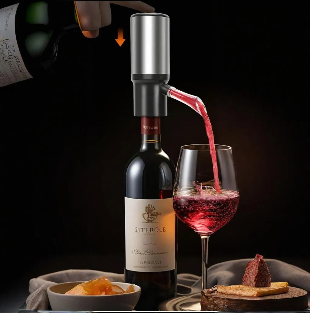 Food Grade User-Friendly Design Multi-Purpose USB Electric Wine Bottle Aerator for Bartenura Bastianich Baumard Beau Joie