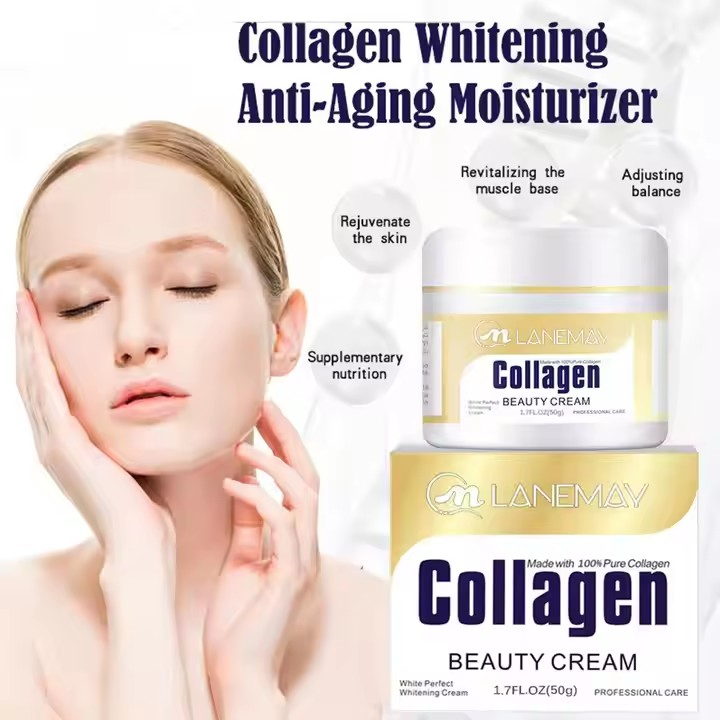 OEM Private Label Skin Care Anti Aging Cream Tightening Whitening Vitamin E Collagen Repair Face Cream