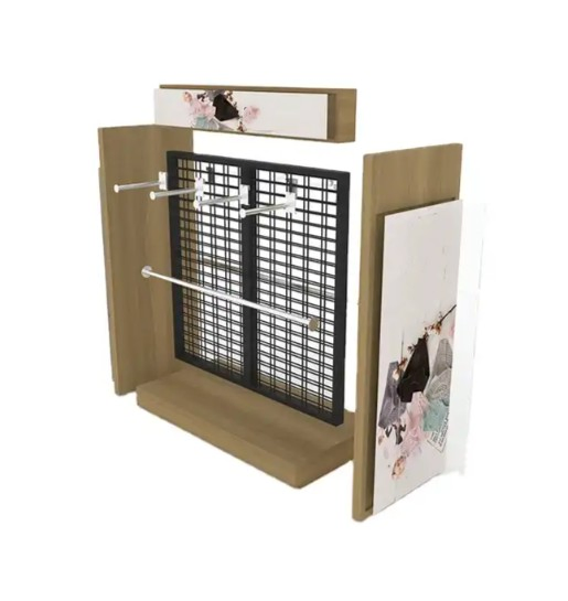 Retail Clothing Store Metal Shelves Design Standing Modern Style Clothes Display Racks Shelves