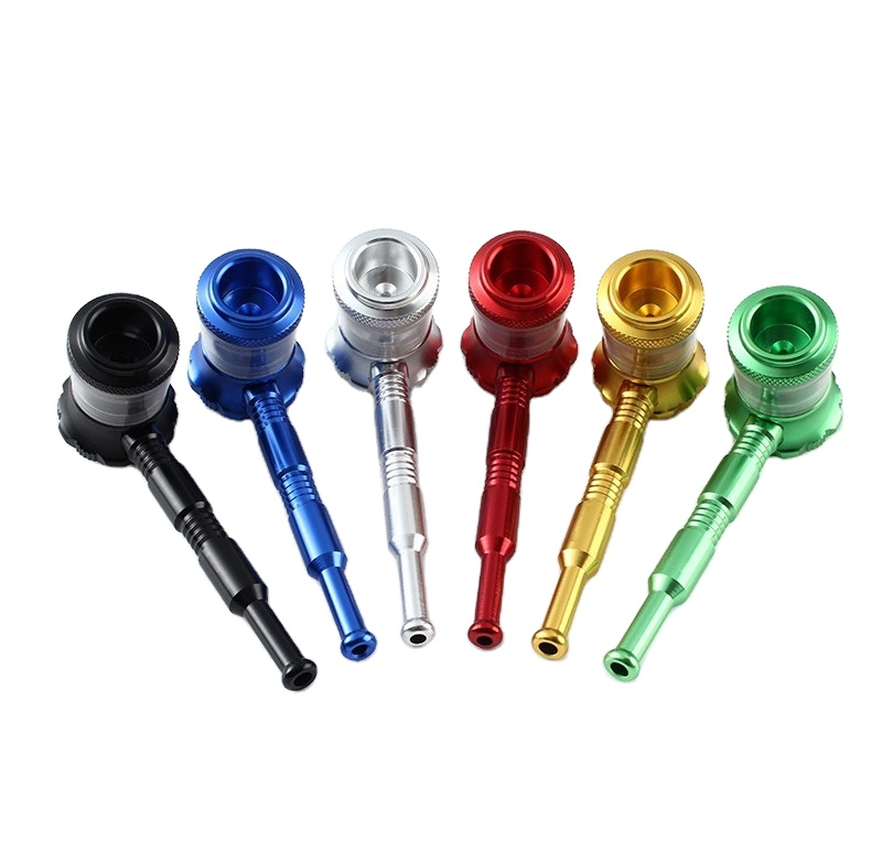 Smoke Pipe Mini Metal Tobacco Cigarette Filter Dry Herb Hand Smoking Pipe