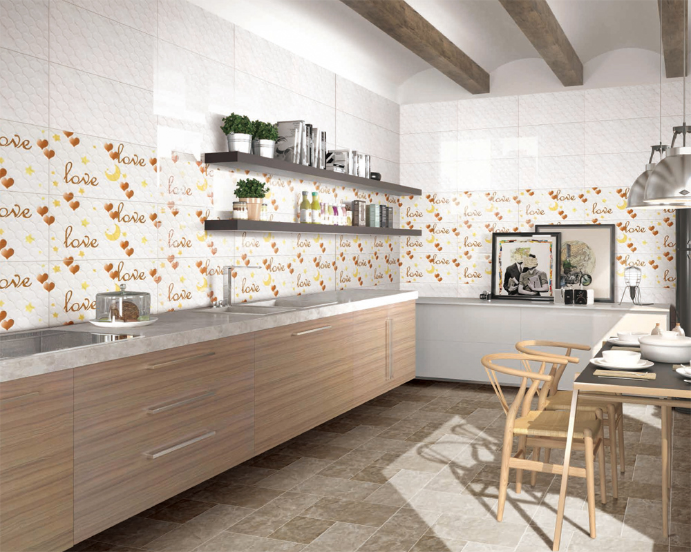 Fashionable Design White Color 300X600mm 3D Ceramic Wall Tile
