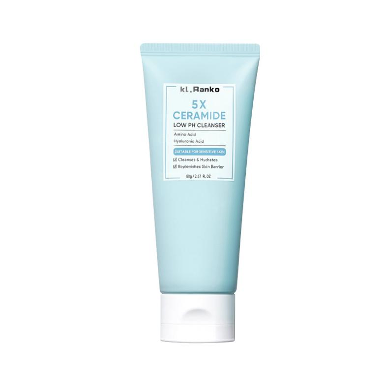 Online Wholesale Ready to Ship 5X Ceramide Low pH Cleanser Facial Wash Gentle Cleanser for Sensitive Skin 80ml Face Wash Sabun Cuci Muka Pembersih