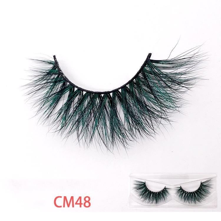 Wholesale Falsies Made in China Colored Real Mink Lashes