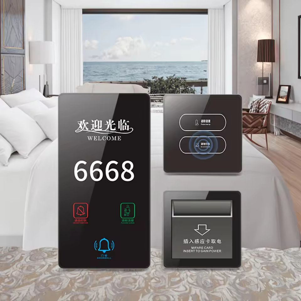 Hotel Room Number Plate Hotel Guest Room Control System Doorbell Dnd Switch Customized Hotel Doorplate