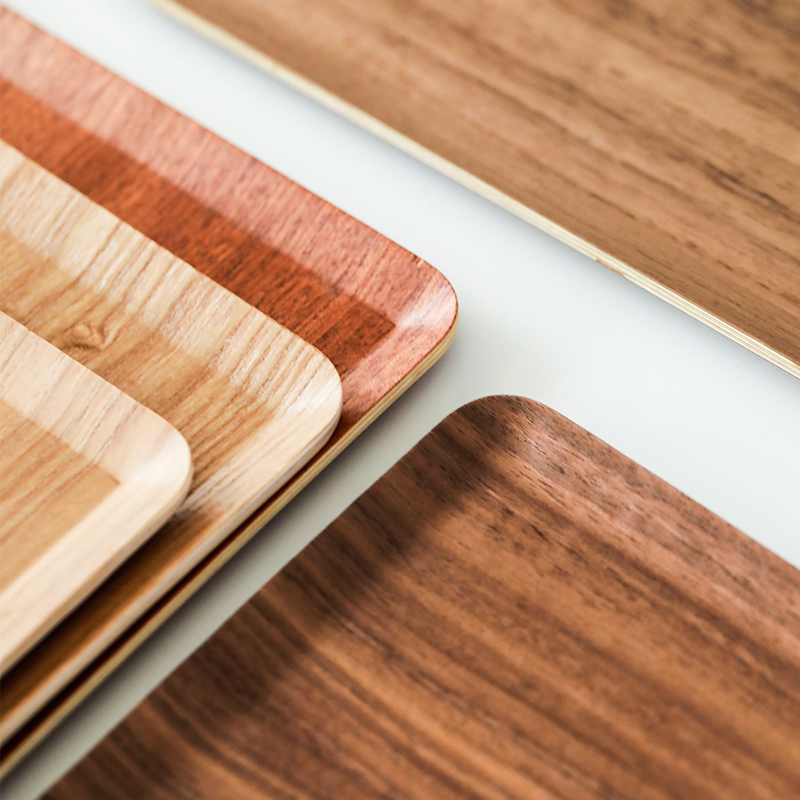 Caf&AMP Eacute Practical Multifunctional Smooth Customizable Wooden Tray