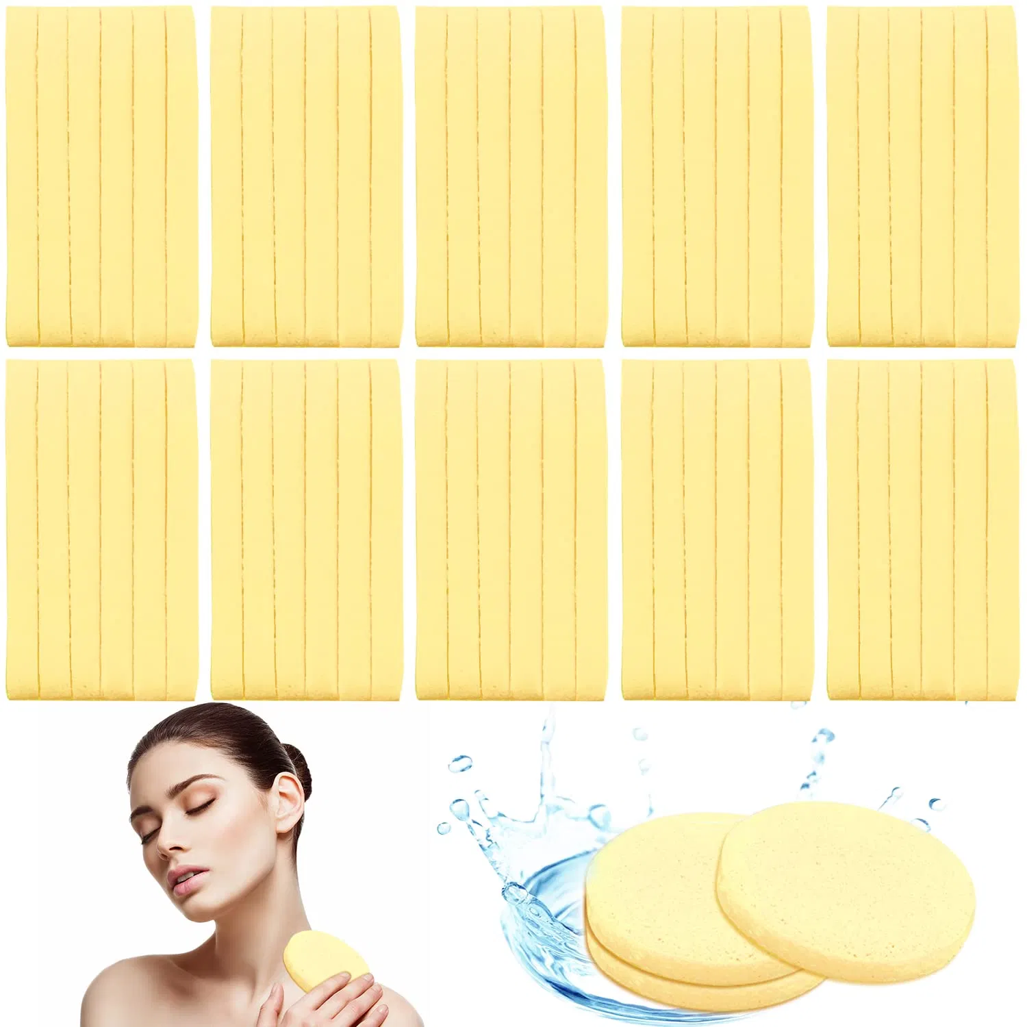 Facial Cleansing PVA Professional Face Cleanser Face Sponge Pads Exfoliating SPA Sponges Makeup Removal