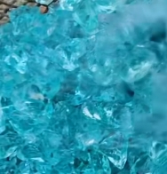 Glacier Blue Glass Stone Decorative Glass