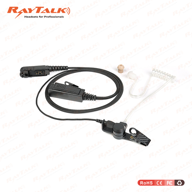 1-Wire Surveillance Acoustic Tube Two Way Radio Earpieces Quick Connect Tube Earphone for Cp140ep450gp88