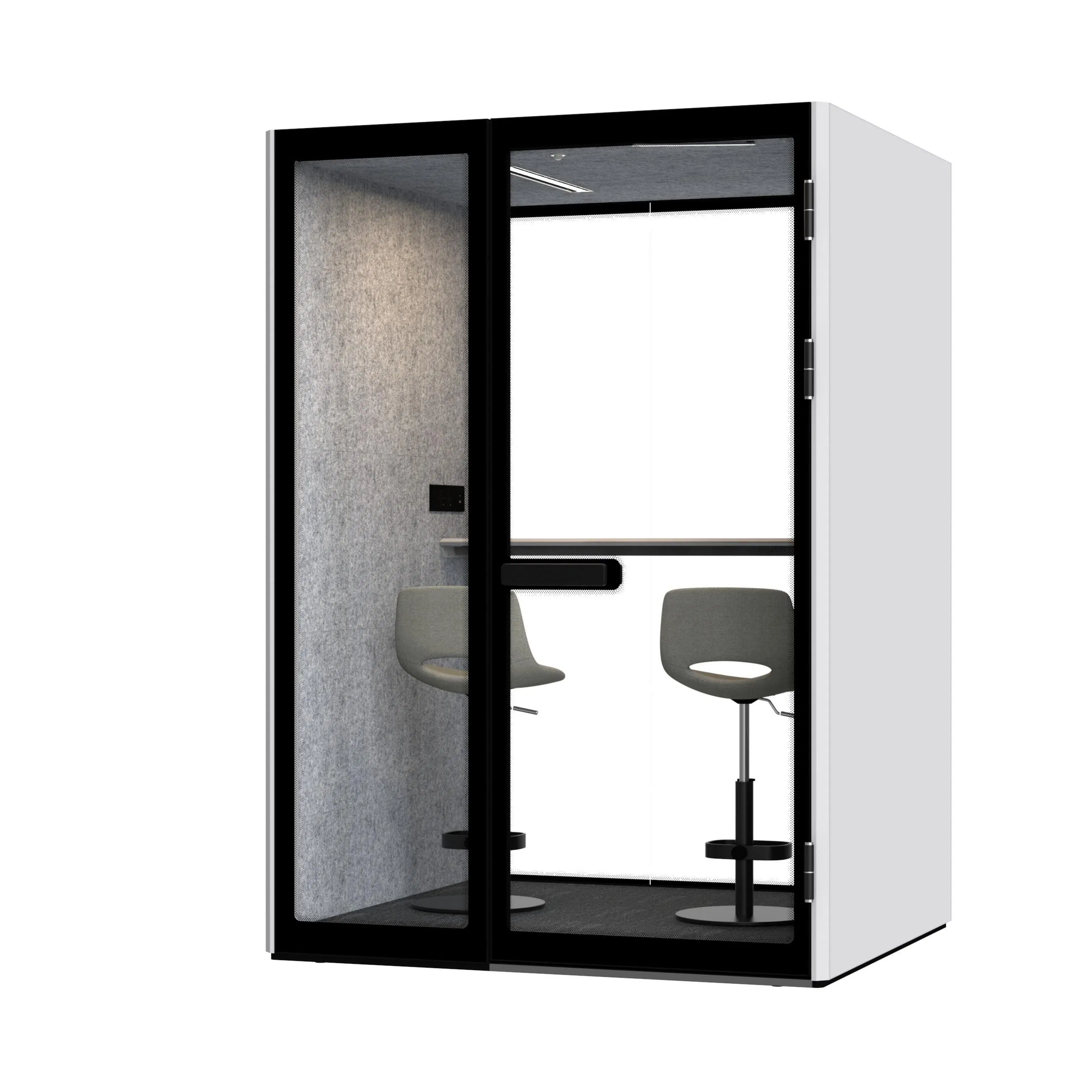 Postmodern Adjustable Mobile Meeting Booth for Office Building