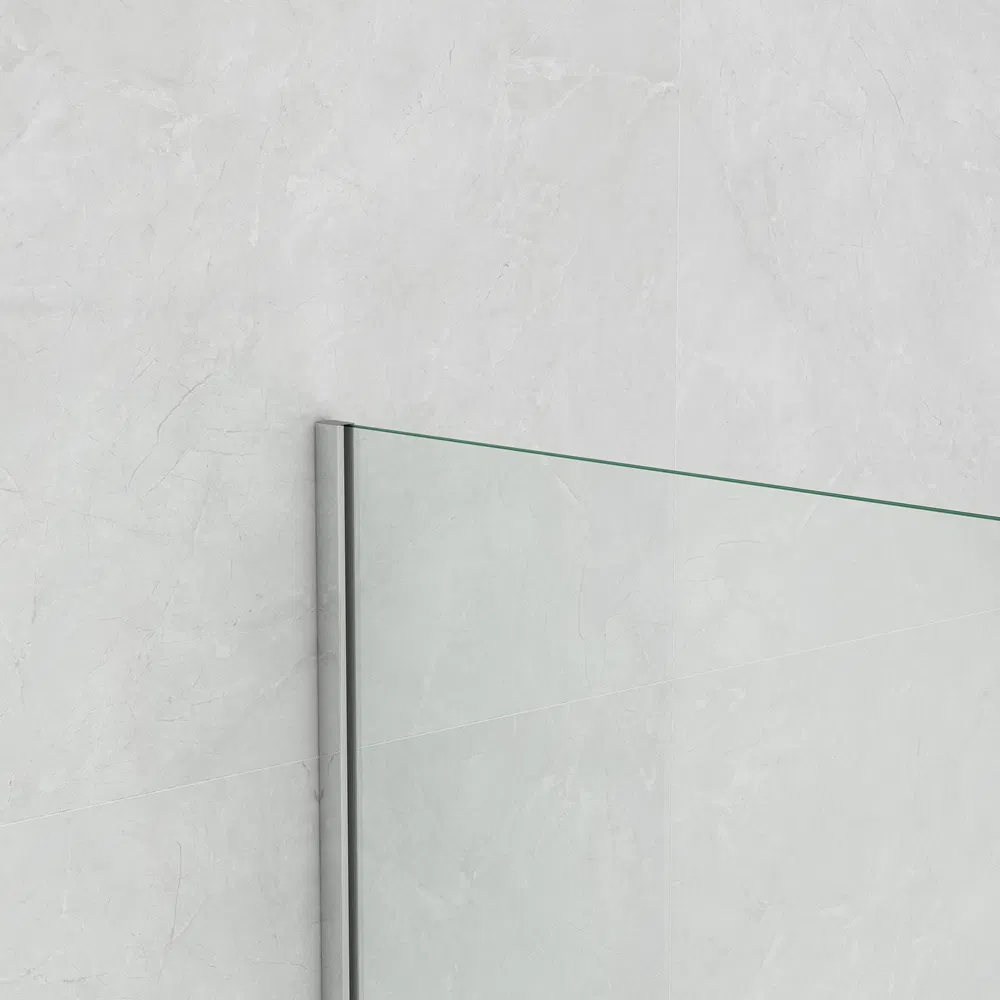 Wholesale Bathroom 8mm Clear Tempered Glass Walk in Shower Screen Factory