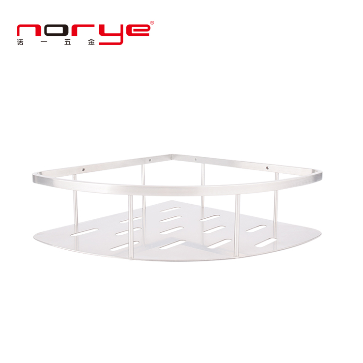 Угловая полка для ванной из нержавеющей стали