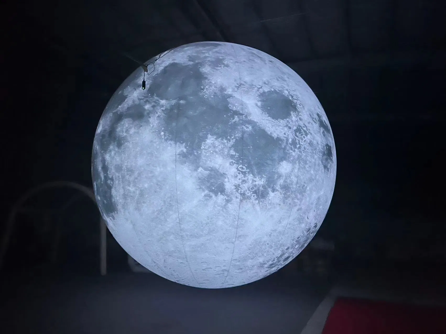 Inflatable Giant Moon Balloon Planet Warm and White Lighting