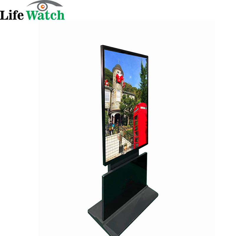 43-Inch 360 Degree Rotatable Floor Upstanding Interactive LCD Digital Signage Kiosk
