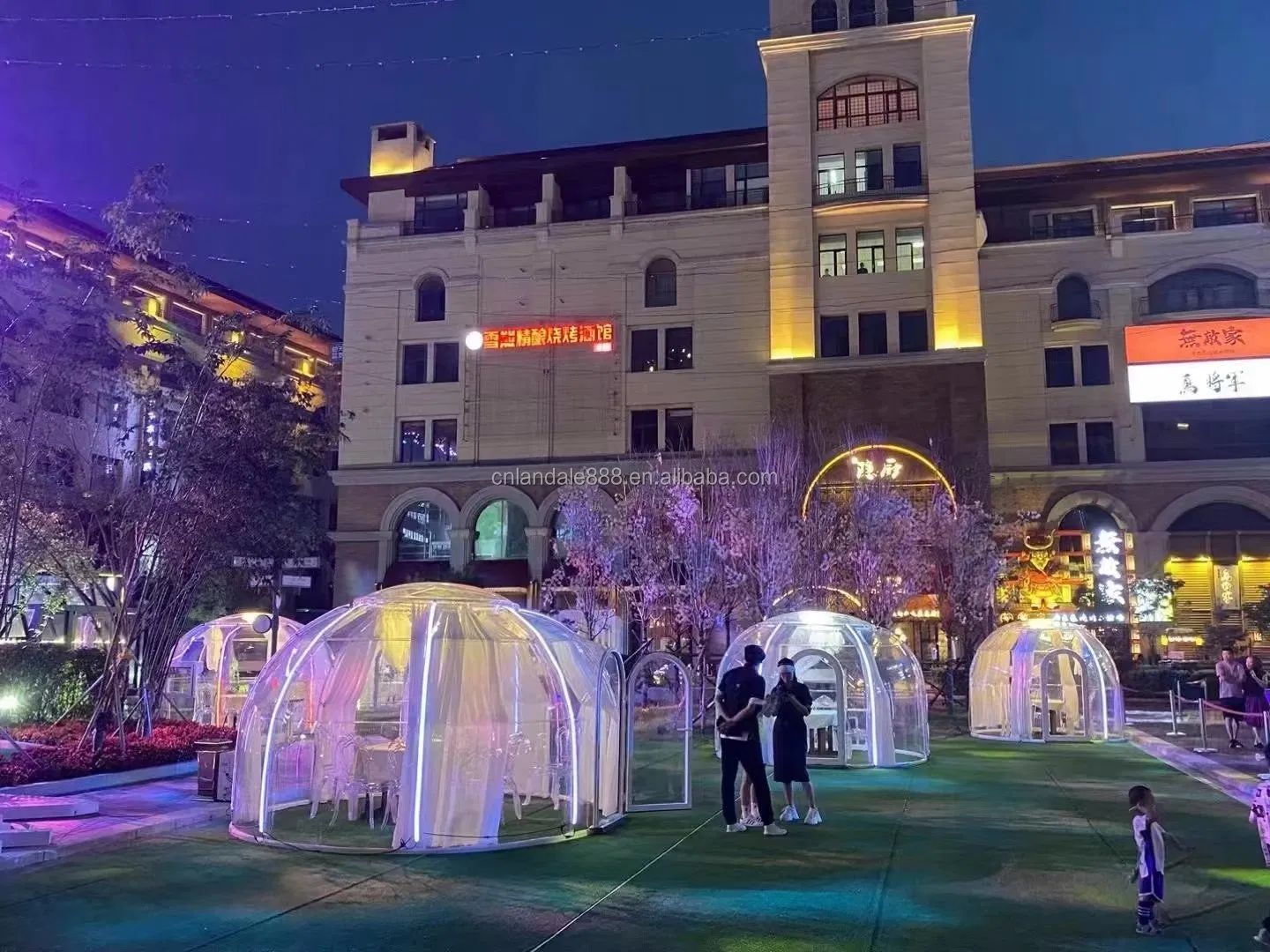 Strong Toughness High Impact Resistance 360 Panoramic Viewing Bubble House Transparent Yurt Transparent Bubble Tent