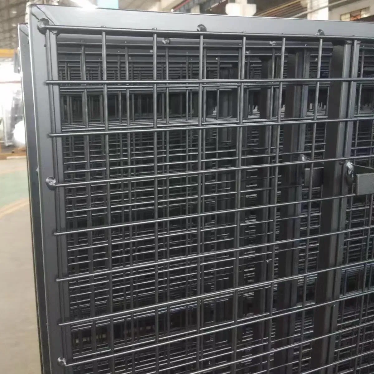 Powder Coated Black Color Mining Conveyor Security Mesh Guard Fence