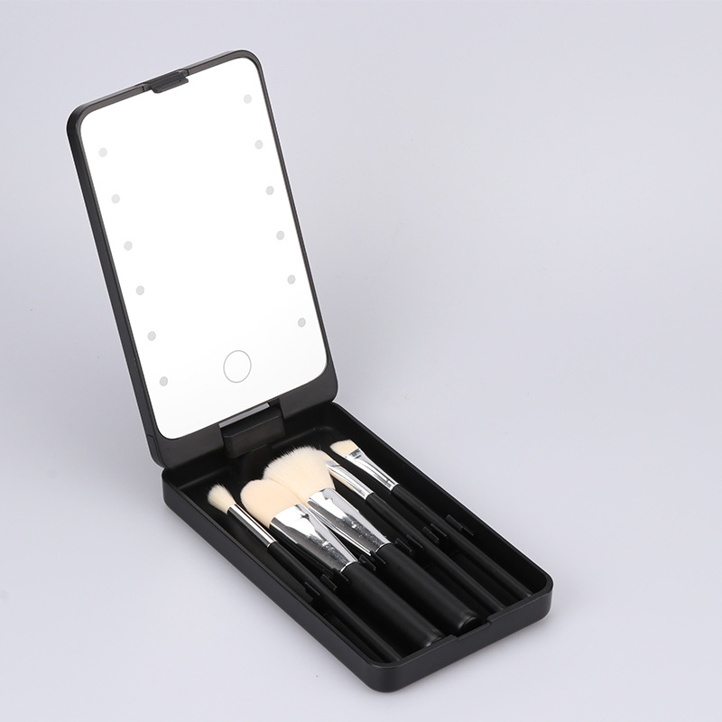New Fashion LED Mirror with Stoagre Boxes for Makeup Brushes