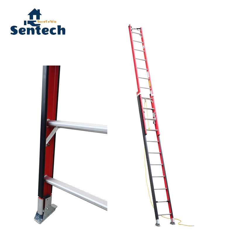 2X12 24f Telecom Extension Telescopic Fiberglass Ladder Type Ia for Professional Use