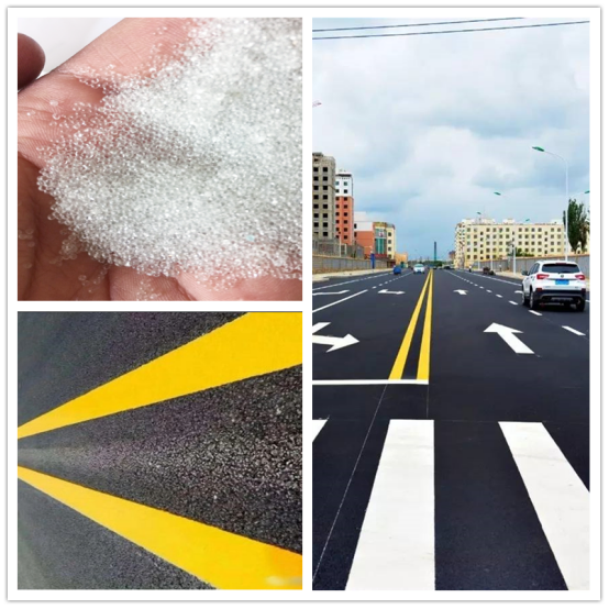 Sample Available Durable Pavement Marking Bead Enhanced Night Time Luminance Glass Beads for Roadmarking