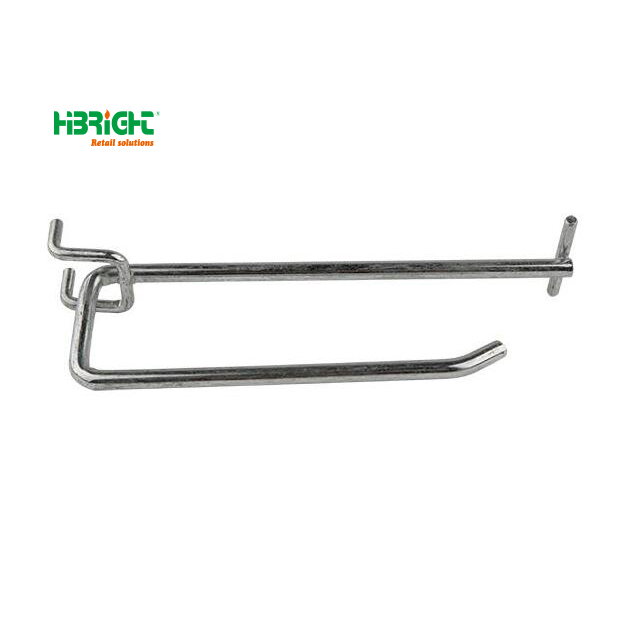 Grocery Supermarket Mesh Wire Display Rack Used Euro U Shape Pegboard Hook