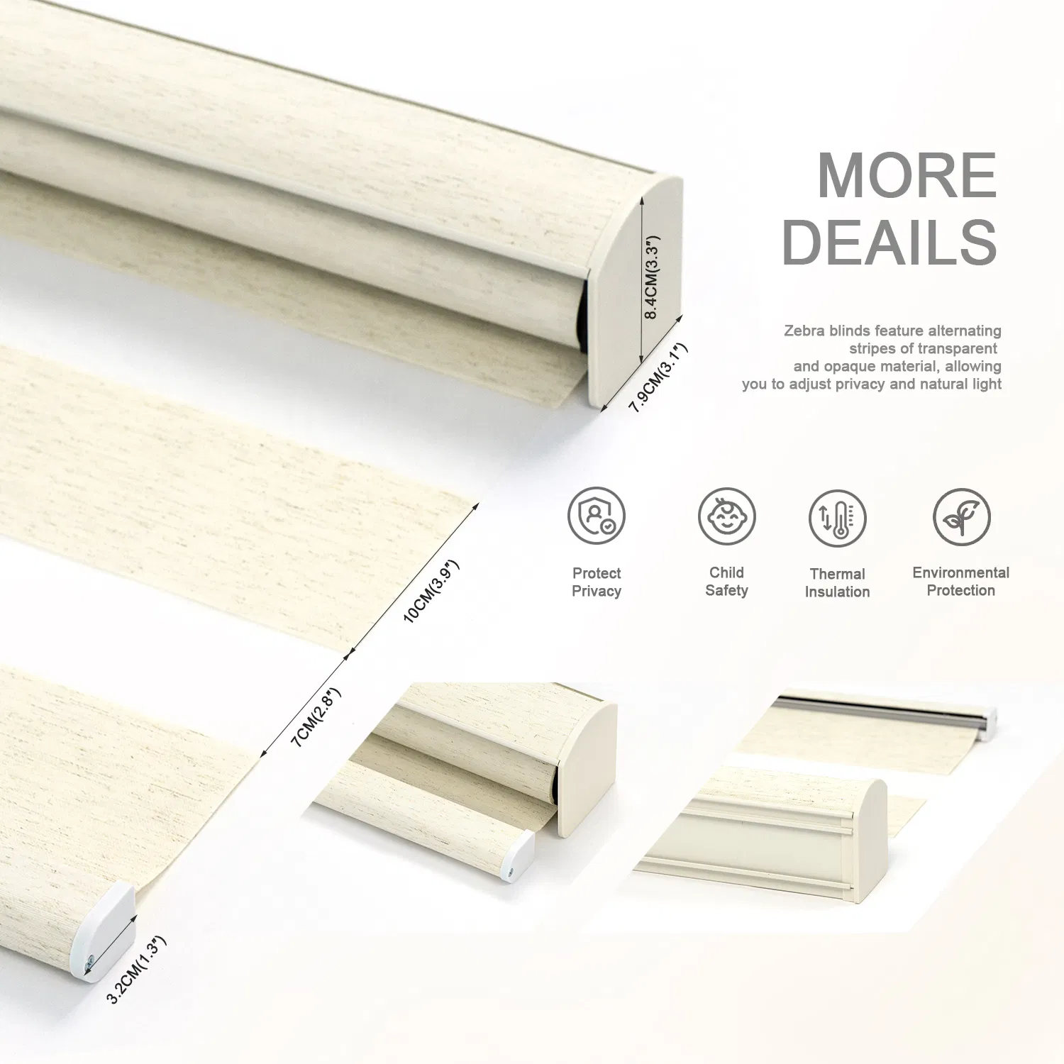 Durable Wholesale Blinds in Fashionable Zebra Design for Homes