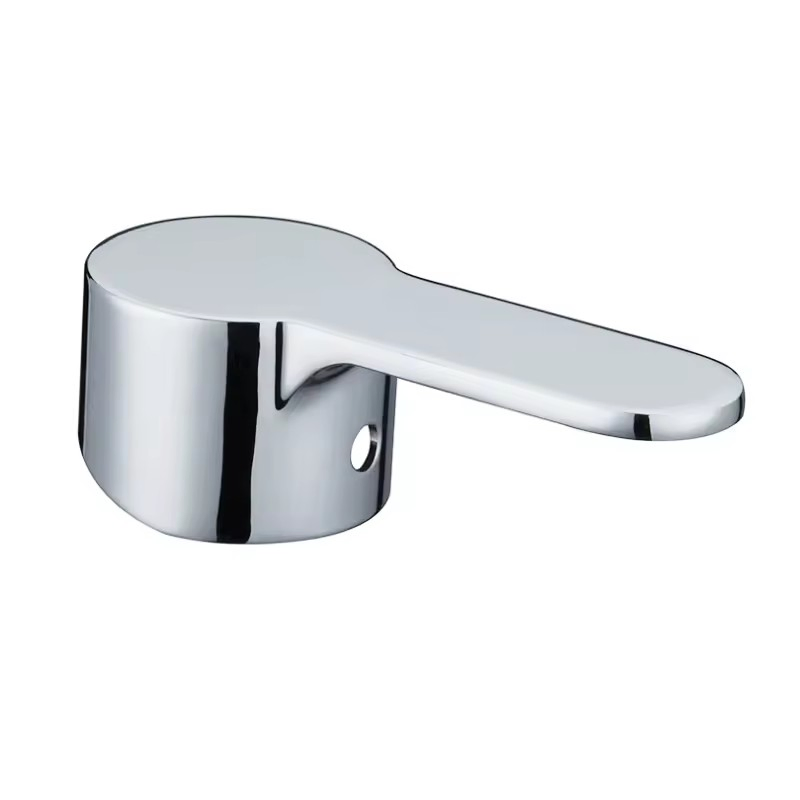 Серебряная ручка для смесителя ванной Modern Zinc