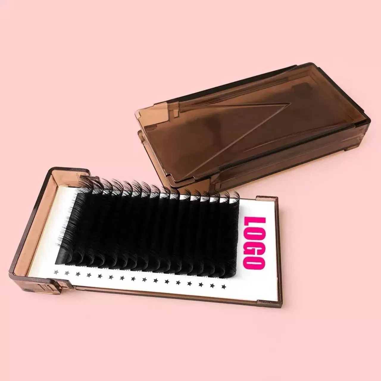 New Hot-Selling Caramel Brown Pull-out Case Logo Printing and Custom Curling Options