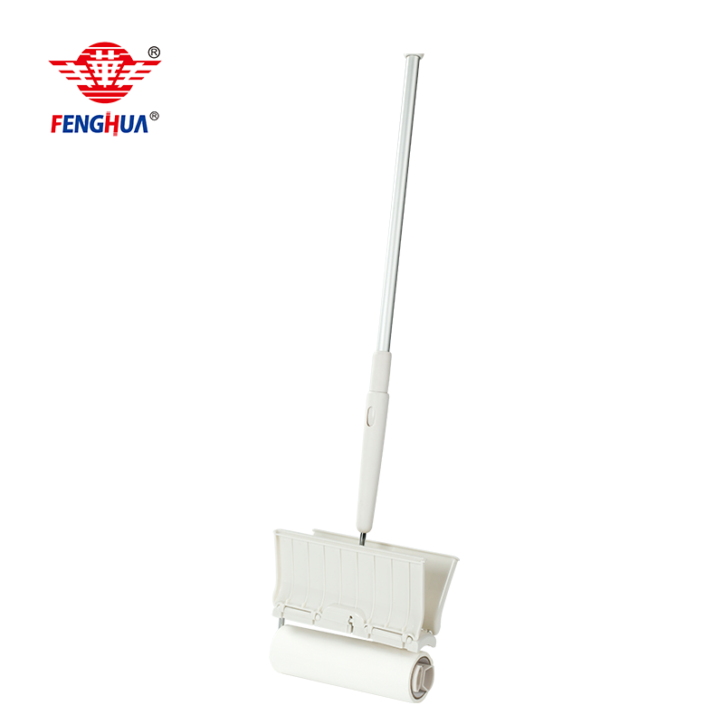 Wide Retractable Long Handle Sticky Curtain Floor Dust Cleaning Mop Lint Roller