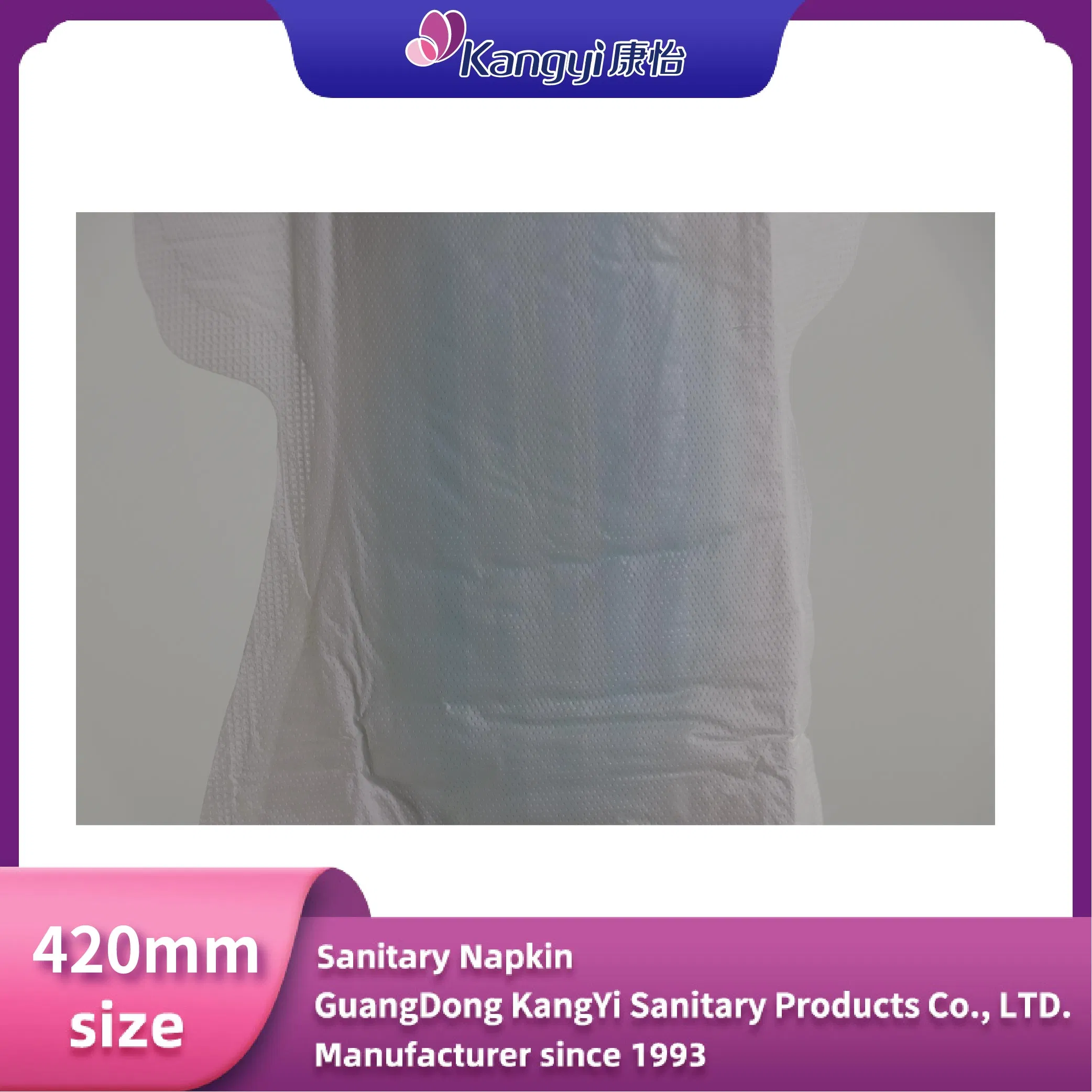 Ultra-Soft 420mm Night Sanitary Napkins for All-Day Comfort