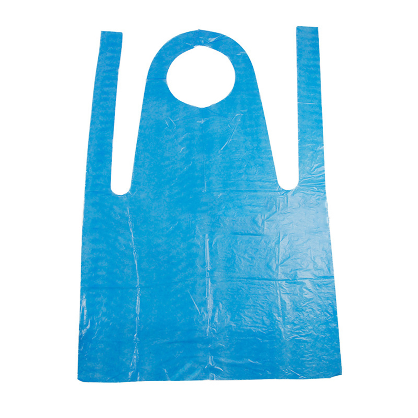 Blue Disposable Fully Degradable Waterproof Anti Oil Acid Alkali Chemical PLA Apron